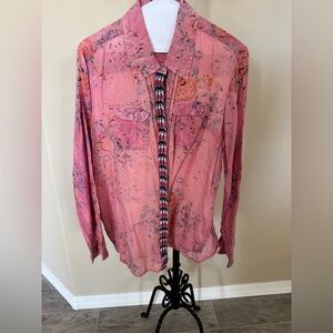 Vintage Goa Button Front Top